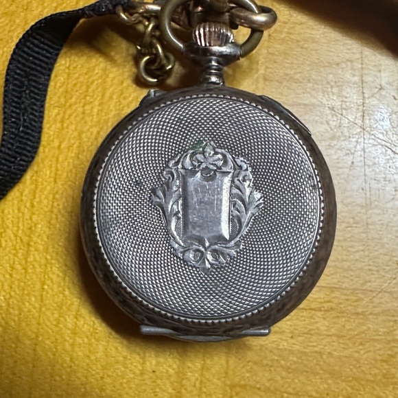 Vintage Pocket Watch with Black Strap - Picture 6 of 7